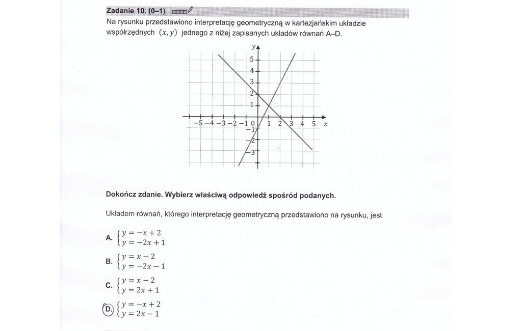 matura 2023 matematyka odpowiedzi zadanie 10